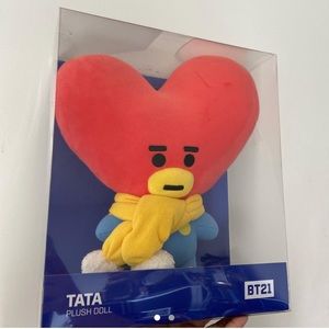 Official BT21 TATA Christmas Standing Doll Collectible from Line Friends inKorea